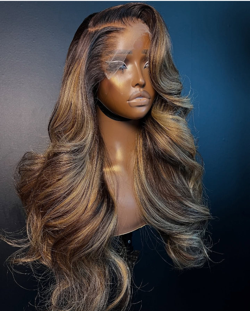 ‘KELLY’ Balayage Virgin Hair Wig – 5x5