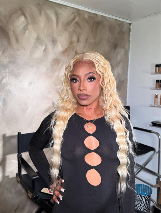 Melanin Miinks 613 Blonde Lace Front Wig – 100% Virgin Hair