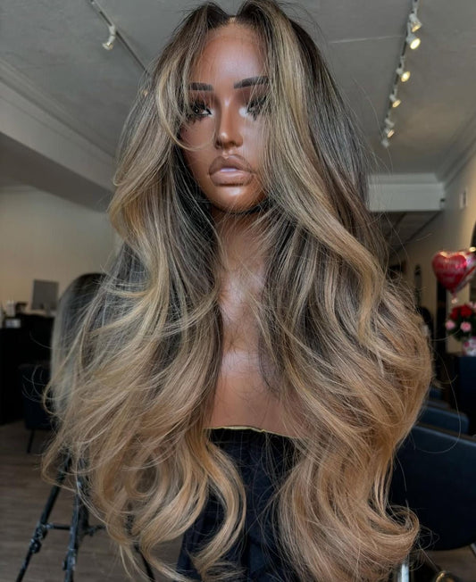 Balayage HD ‘KELLY’ Wig - Melanin Miinks Luxury Wigs