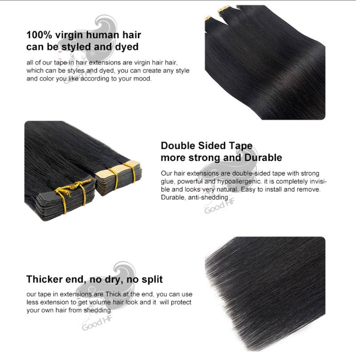 MIINKS Seamless Virgin Tape-Ins | 100g Flat-Lay Extensions
