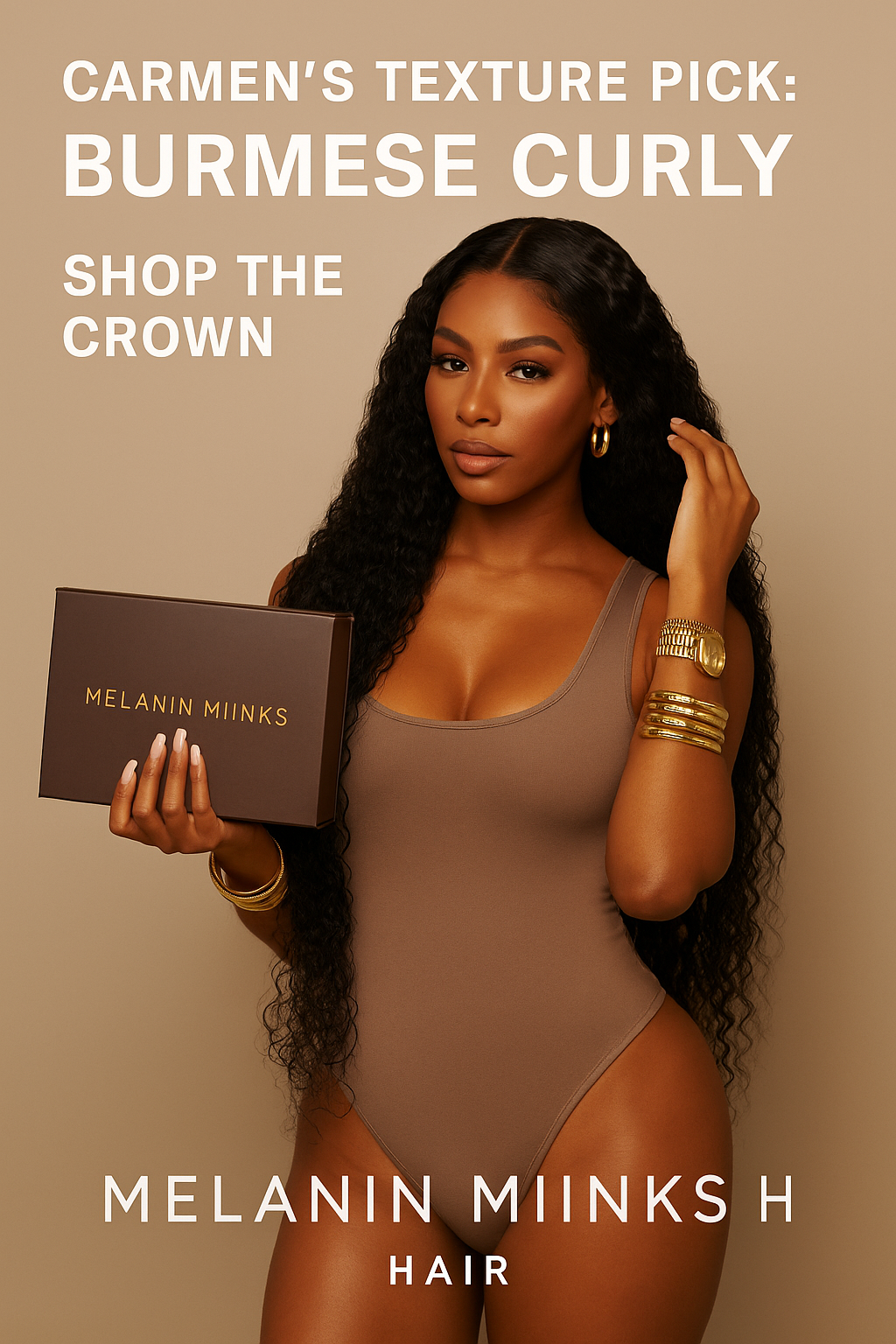Melanin Miinks 13x4- Burmese Curly Virgin Hair Wig