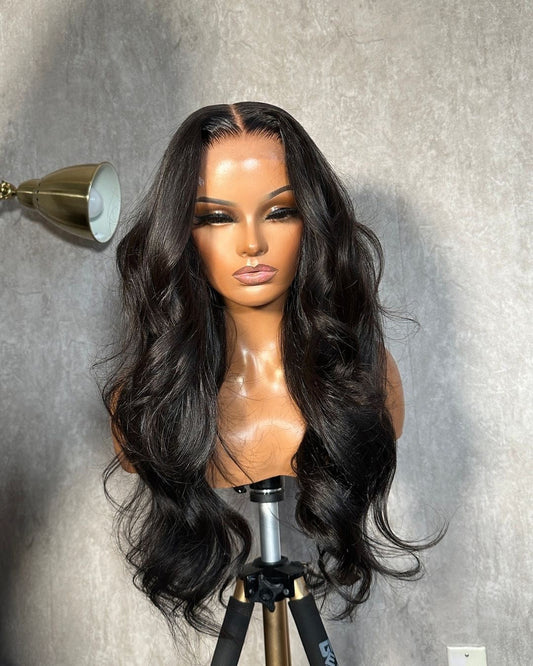 5x5 Glueless Closure Wig – Virgin Hair, Natural Hairline & Easy Install - Melanin Miinks Luxury Wigs