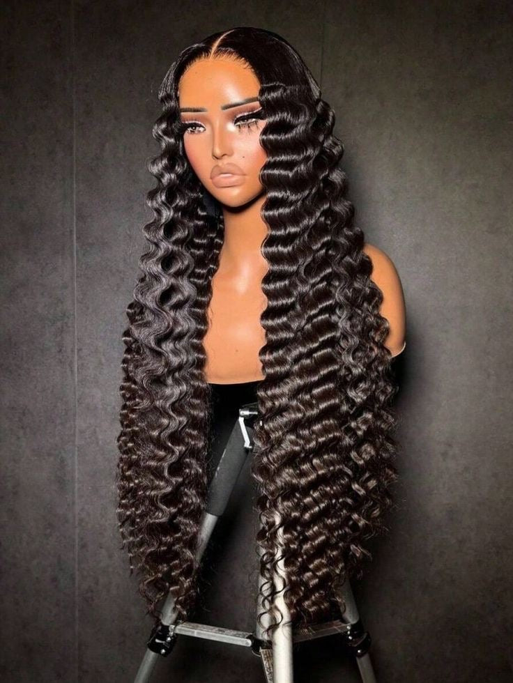 (NEW) Italian-Curly Virgin Hair HD  Wig