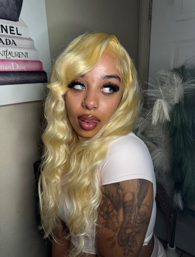 Melanin Miinks 613 Blonde Lace Front Wig – 100% Virgin Hair